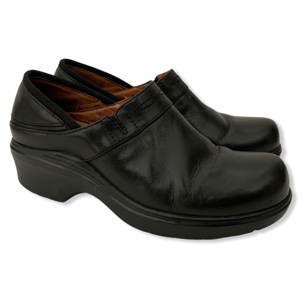 Ariat Black Leather Slip on Clogs